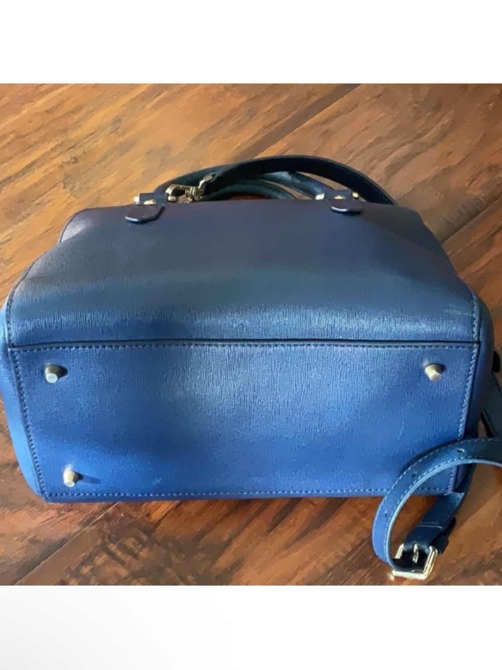 Furla 2way Navy Saffiano Leather Satchel - Picture 8 of 11
